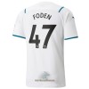 Officiële Voetbalshirt Manchester City Phil Foden 47 Uit 2021-22 - Heren